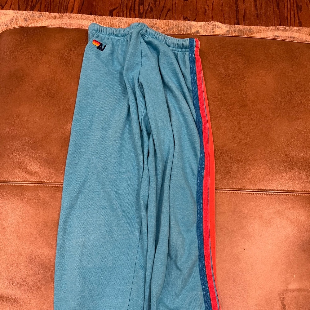 Aviator Nation Turquoise Sweat Pants M
